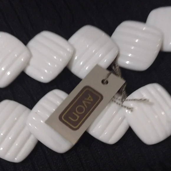 Vintage 20 'necklace 80s Lucite textured - Picture 3 of 3